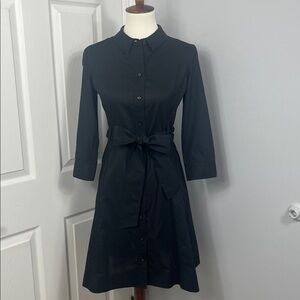Kate Spade Black Cotton Shirtdress